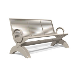 Siardo 1300 R Bench with armrests 1800 | Benches | BENKERT-BAENKE