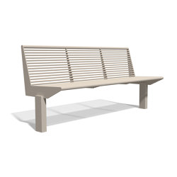 Siardo 50 R Bench without armrests 1850 | Benches | BENKERT-BAENKE