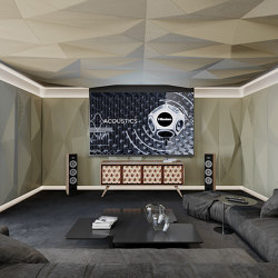 Geta Panel-A White Lacquer Matte With Mix Perforation | Acoustic ceiling systems | Mikodam