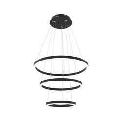 Layer 3 Black Led Pendant Light | Suspended lights | Valaisin Grönlund
