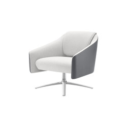 DNA Lounge Chair with 4 star base | with armrests | Boss Design