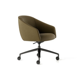 Paloma Meeting Chair - 4 Star with Casters | with armrests | Boss Design