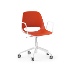 Saint 5 Star Height Adjustable with Tilt and Loop Arm, Upholstered Seat | Chairs | Boss Design
