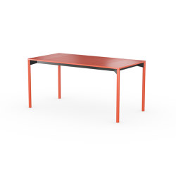 iLAIK extendable table 160 - orangered/rounded/orangered | Dining tables | LAIK