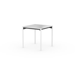 iLAIK extendable table 80 - white/rounded/white | extendable | LAIK
