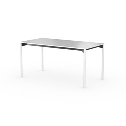 iLAIK extendable table 160 - white/rounded/white | Dining tables | LAIK