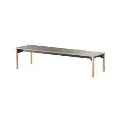 iLAIK bench 160 - graybeige/rounded/oak | Benches | LAIK