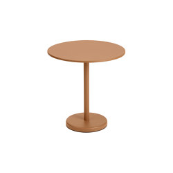 Linear Steel | Café Table | Ø 70 h: 73 cm / 27.6 h: 28.7" | Bistro tables | Muuto