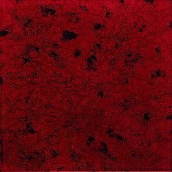 Makino urushi red motif effect | Surface finishings | Hiyoshiya