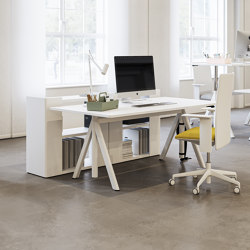 Slide height-adjustable desk