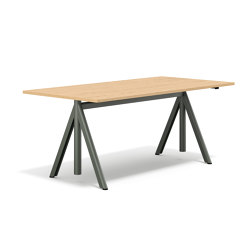 Slide height-adjustable desk