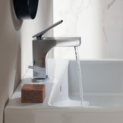 AXOR Citterio Single lever basin mixer 90 with lever handle for hand washbasins with pop-up waste set
