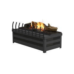 Basket Fire Logs with Decorative Grate | Ventless fires | Planika