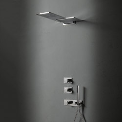 Milano | 3/4'' UP-Thermostatbrausemischer - Doppelkopfbrause | Shower controls | Fantini