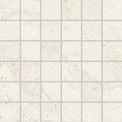 Unique Travertine Mosaico 5x5 White | Ceramic mosaics | EMILGROUP
