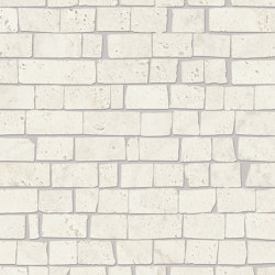 Unique Travertine Mosaico Mini Block White | Ceramic tiles | EMILGROUP