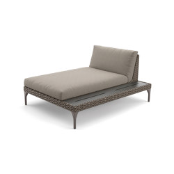 MU Daybed incl. shelf left | Chaises longues | DEDON