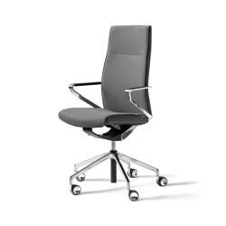 delv Drehstuhl mit Armlehnen, Sitz und Rücken gepolstert, Stoff | Office chairs | Wiesner-Hager
