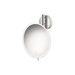 cosmetic mirrors | Wall mounted magnifying mirror x5 with LED | Bath mirrors | SANCO