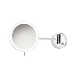 cosmetic mirrors | wall mounted magnifying mirror x4 with LED | Bath mirrors | SANCO