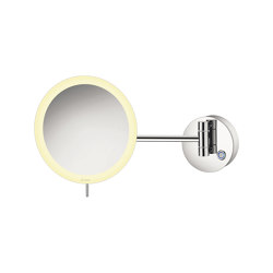 Wall Mounted Magnifying Mirror X4 With, Cosmetic Magnifying Mirrors Wall Mounted