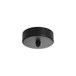 Ceiling Cup Metal Black 1 hole | Lighting accessories | NUD Collection