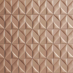 LADY N Leatherwall Satin Copper Layout 1 | Leather tiles | Studioart