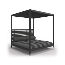 Lodge Cabana Aluminium Back & Roof (Poolside Coal) | Day beds / Lounger | Gloster Furniture GmbH