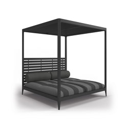 Lodge Cabana Aluminium Back & Roof (Poolside Coal) | Lettini / Lounger | Gloster Furniture GmbH