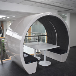 4 Person Open Meeting Pod | Sound absorbing architectural systems | The Meeting Pod