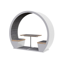 2 Person Open Outdoor Pod | Sound absorbing architectural systems | The Meeting Pod