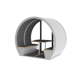 4 Person Part Enclosed Outdoor Pod |  | The Meeting Pod