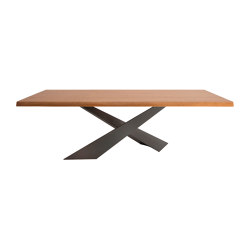 Living Wooden Top Table Th.50Mm | Dining tables | Riflessi