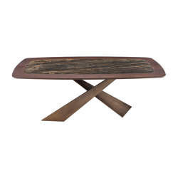 Living Shaped Wooden With Ceramic Insert | Dining tables | Riflessi