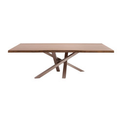 Shangai Tisch aus Holz 50 Mm | Tabletop rectangular | Riflessi