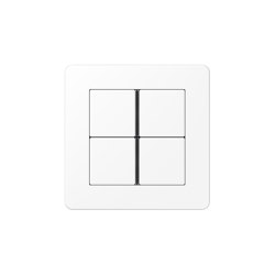 A Flow | F40 Push-button sensor 4-gang matt snow white | Push-button switches | JUNG