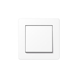 A Flow | switch matt snow white | Push-button switches | JUNG