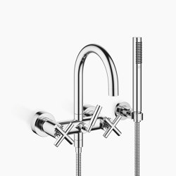 Tara. - Bath mixer for wall mounting with hand shower set | Bath taps | Dornbracht