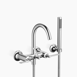 VAIA - Bath mixer for wall mounting with hand shower set | Bath taps | Dornbracht