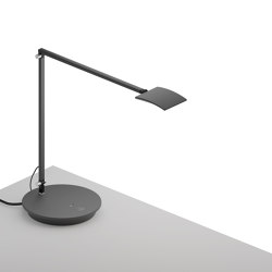 Mosso Pro Desk Lamp with power base (USB and AC outlets), Metallic Black | Table lights | Koncept
