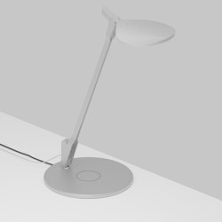 Splitty Pro Desk Lamp with wireless charging Qi base, Silver | Table lights | Koncept