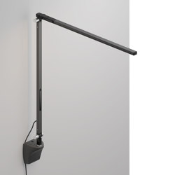 Z-Bar Solo Desk Lamp with wall mount, Metallic Black |  | Koncept