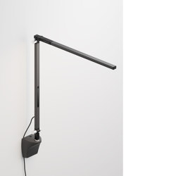 Z-Bar Solo mini Desk Lamp with wall mount, Metallic Black | Wall lights | Koncept