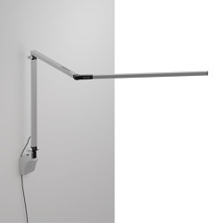 Z-Bar Desk Lamp with wall mount, Silver |  | Koncept