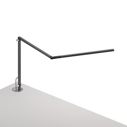 Z-Bar slim Desk Lamp with grommet mount, Metallic Black |  | Koncept