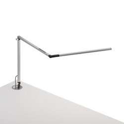 Z-Bar slim Desk Lamp with grommet mount, Silver | Table lights | Koncept