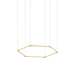 Z-Bar Pendant 16", Honeycomb, Gold, Canopy | Suspended lights | Koncept
