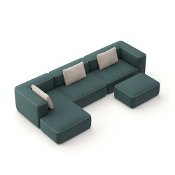 pads sofa configuration 7 | Divani | Brunner