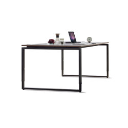 pure vienna desk with skid frame