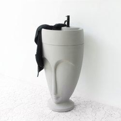 Viso Pedestal + Light Grey Concrete Washstand |  | ConSpire